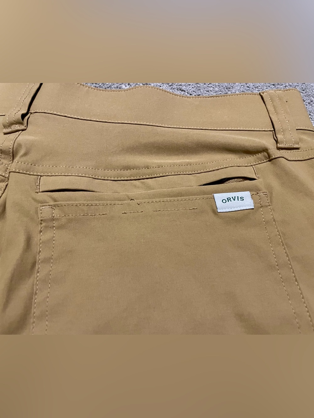 Orvis Tech Pants Mens 36x30 Walnut Water Repellent Stretch Hiking 1716851 - Picture 16 of 16